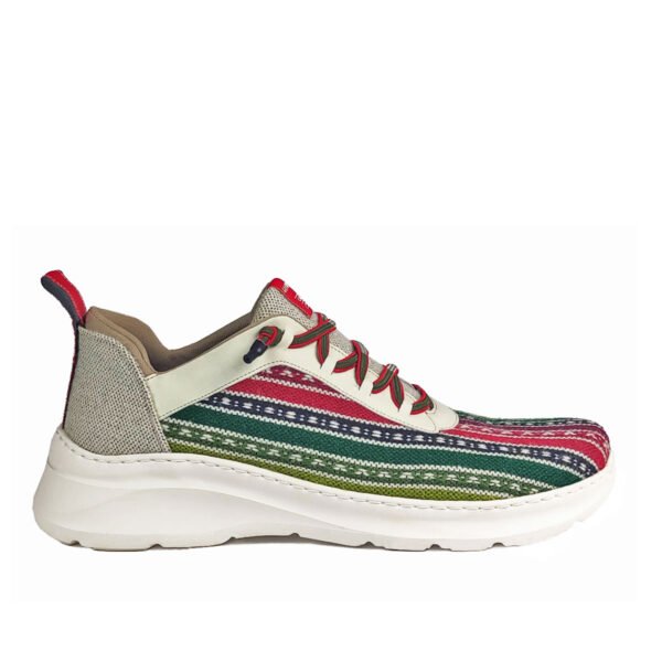 Zapatilla Hombre de Lana Merina Multicolor Tradicional Labrado